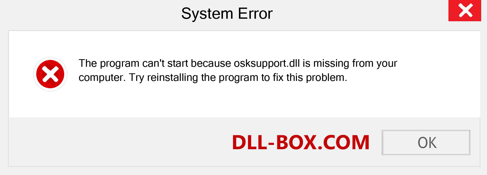  osksupport.dll file is missing?. Download for Windows 7, 8, 10 - Fix  osksupport dll Missing Error on Windows, photos, images